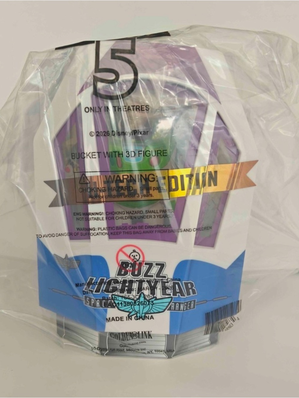 The Toy Story 5 Buzz Lightyear Space Ship Popcorn Bucket Tech Edition
NWT- AMC
